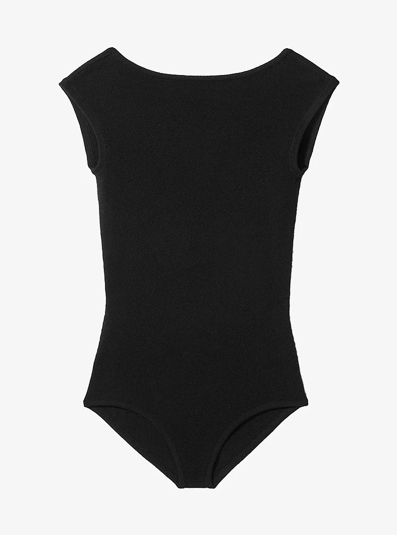 Cashmere Blend Backless Bodysuit