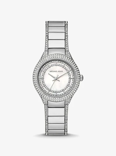 Mini Sylvia Pavé Silver-Tone Watch