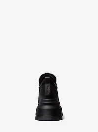 Shiloh Leather and Faux Fur Platform Boot