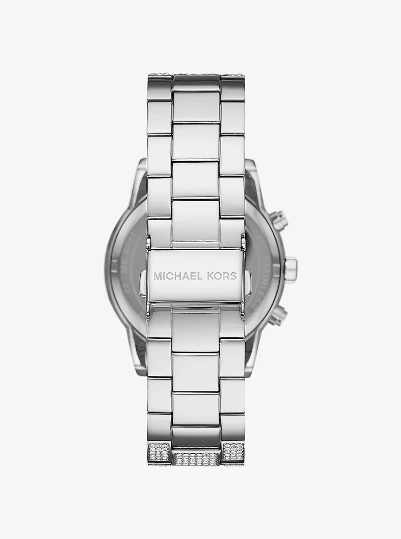 Bryant Pavé Silver-Tone Watch