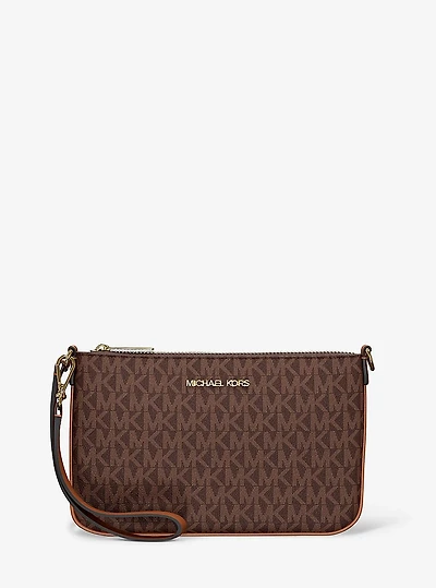Jet Set Small Signature Logo Convertible Wristlet