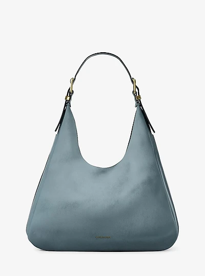 Nolita Large Nubuck Hobo Shoulder Bag