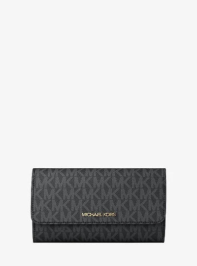 Jet Set Large Logo Trifold Wallet