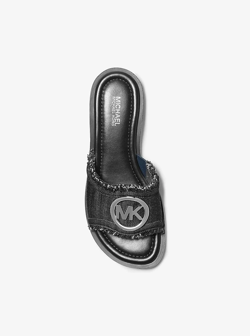 Hannah Denim Slide Sandal