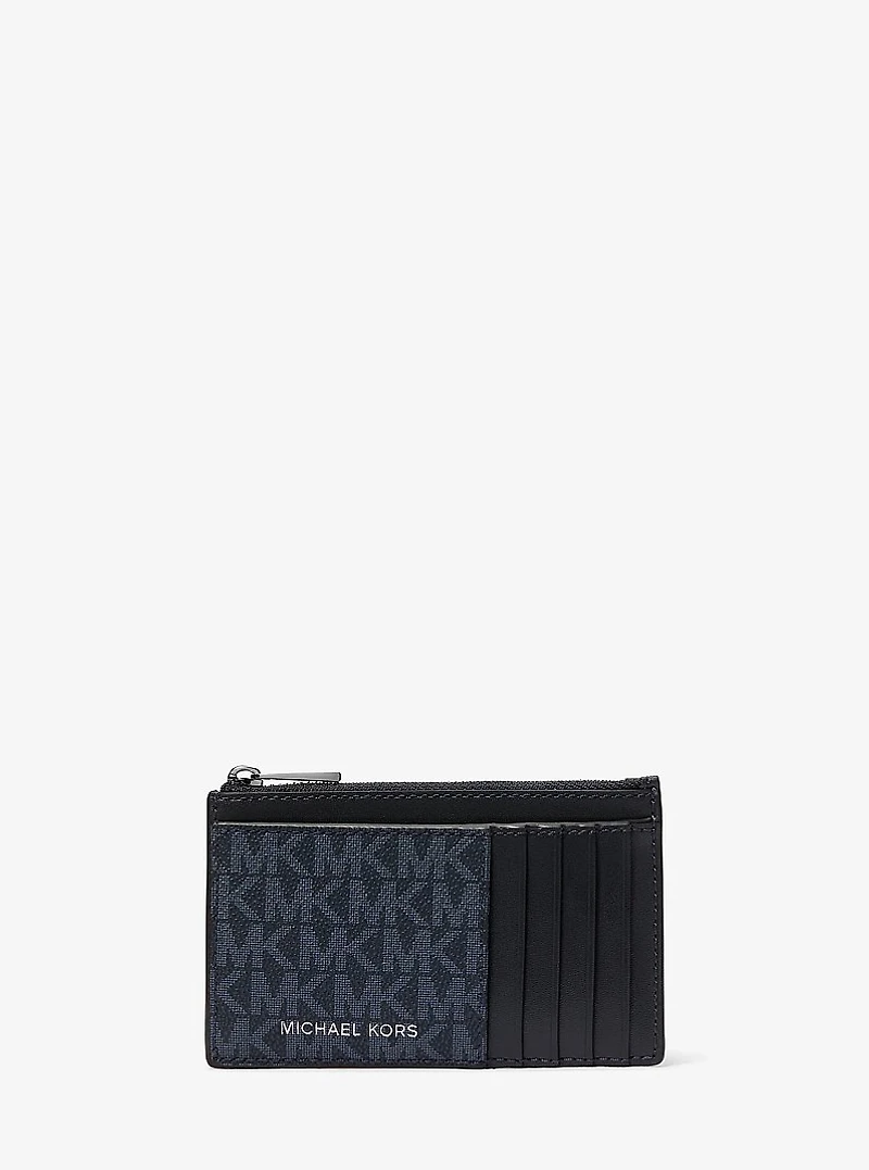 Cooper Slim Signature Logo Zip Wallet