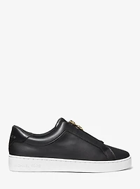 Keaton Leather Zip-Up Sneaker