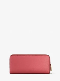 Jet Set Travel Large Pebbled Leather Continental Wallet