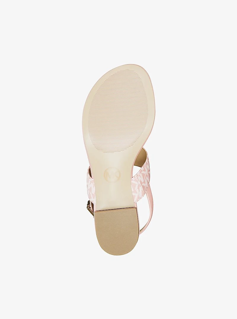 Hannah Signature Logo T-Strap Sandal
