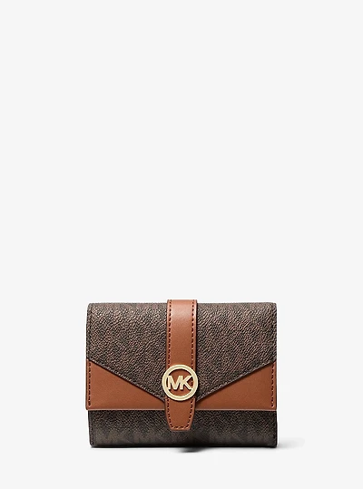 Greenwich Medium Signature Logo Trifold Wallet