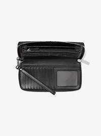 Jet Set Travel Large Signature Logo Continental Wallet