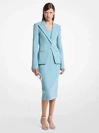 Stretch Pebble Crepe Blazer