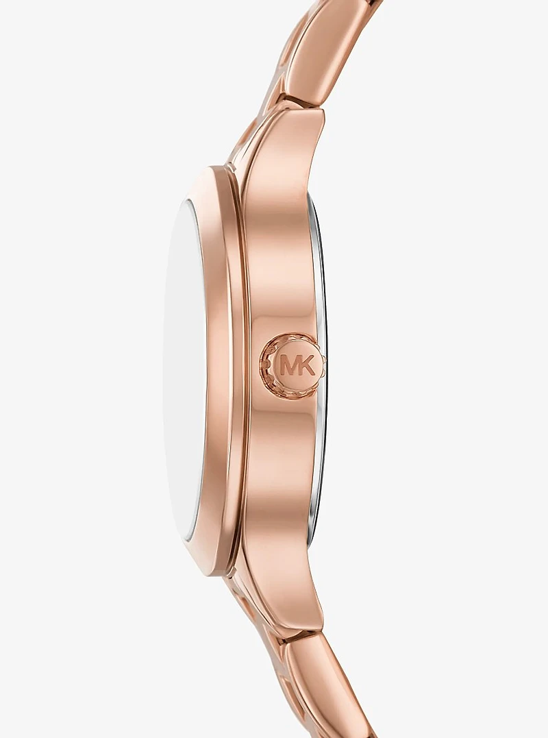 Mini Aspyn Pavé Rose Gold-Tone Watch