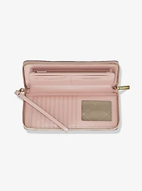 Jet Set Travel Large Signature Logo Continental Wristlet