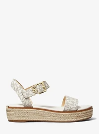 Richie Signature Logo Platform Espadrille Sandal