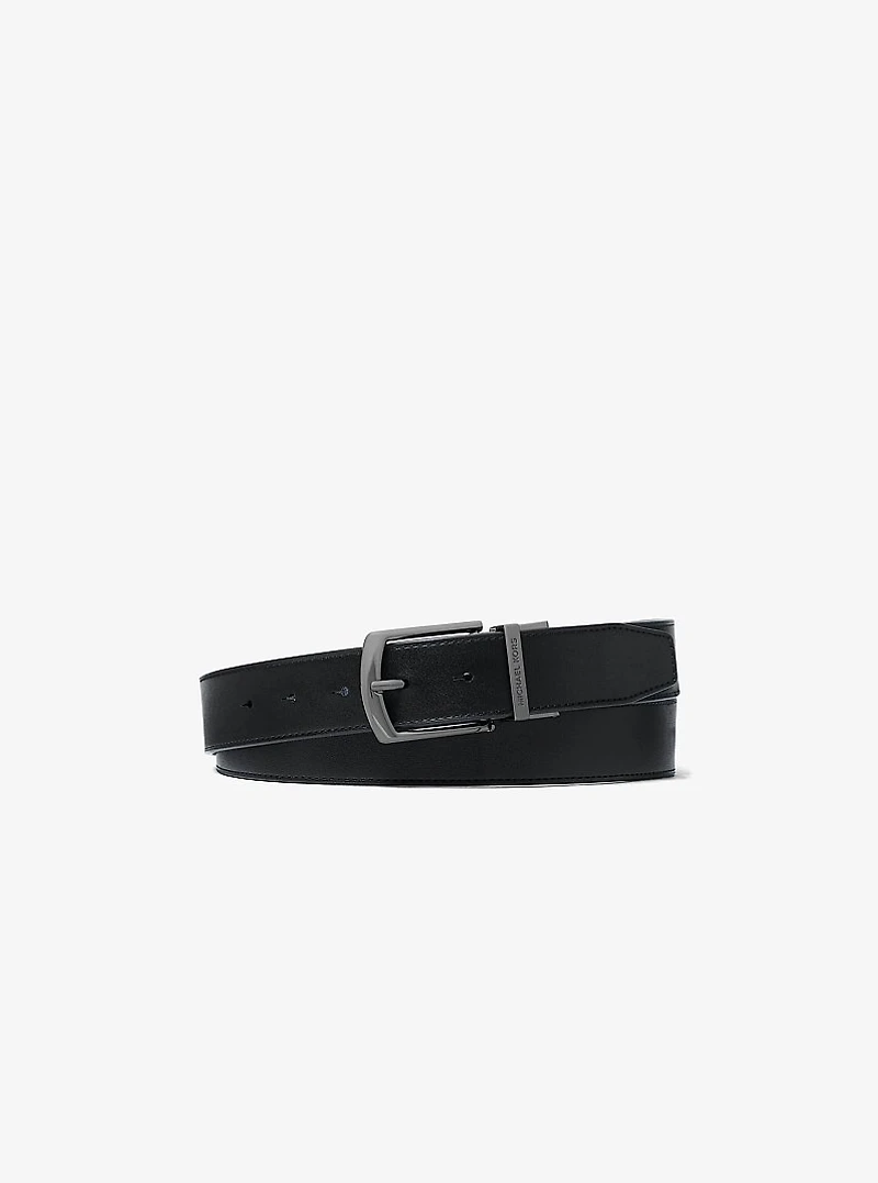 Signature Logo Billfold Wallet and Belt Gift Set