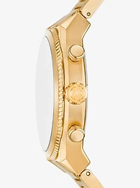Oversized Panorama Gold-Tone Watch