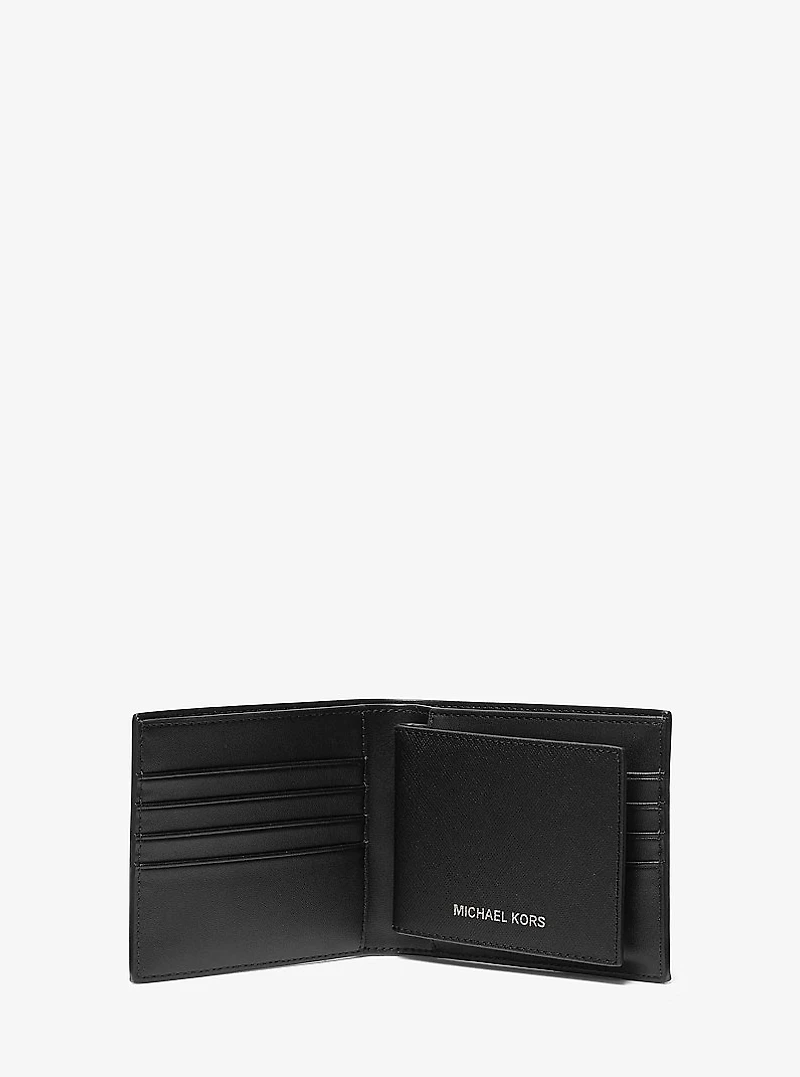 Varick Saffiano Leather Billfold Wallet With Passcase