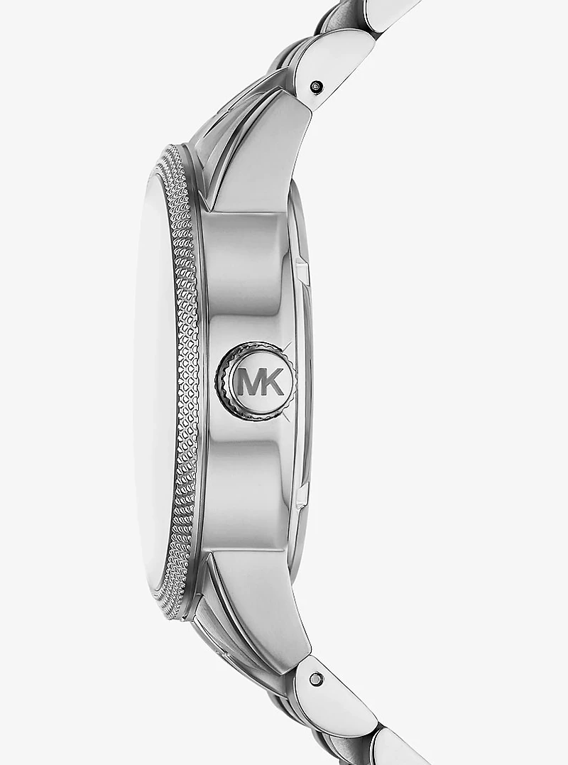 Oversized Hutton Silver-Tone Watch