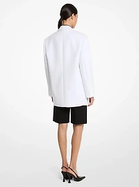Oversized Stretch Cotton Blazer