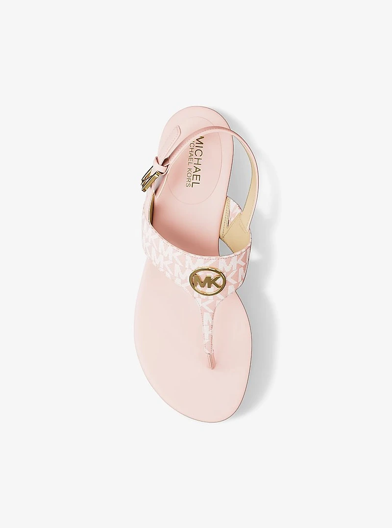 Hannah Signature Logo T-Strap Sandal