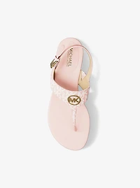 Hannah Signature Logo T-Strap Sandal