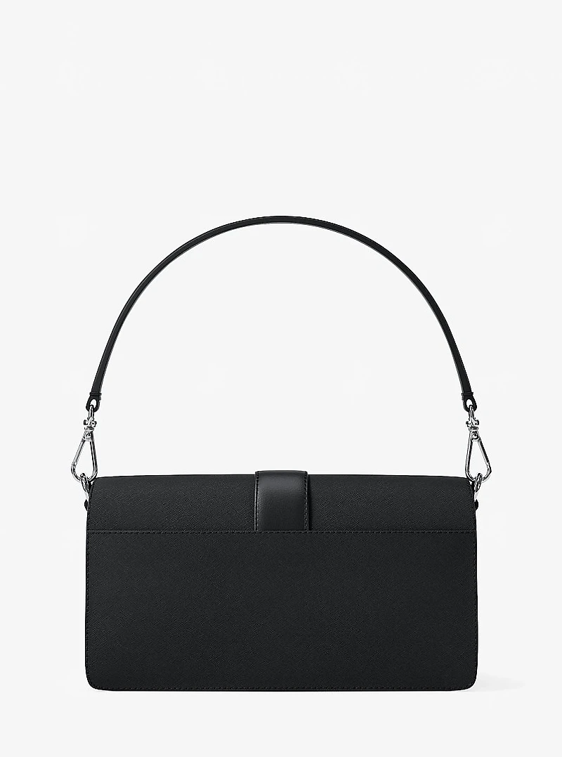 Greenwich Medium Saffiano Leather Convertible Shoulder Bag