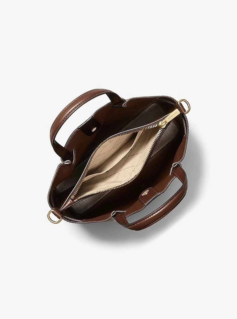Carson Small Pebbled Leather Satchel