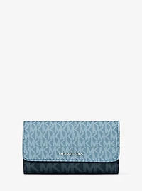 Jet Set Travel Signature Logo Tri-Fold Wallet