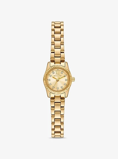 Mini Lexington Pavé Gold-Tone Watch