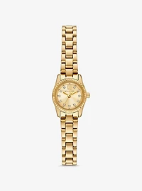 Mini Lexington Pavé Gold-Tone Watch