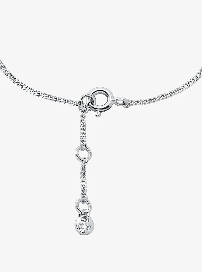 Precious Metal-Plated Sterling Silver Logo Bracelet