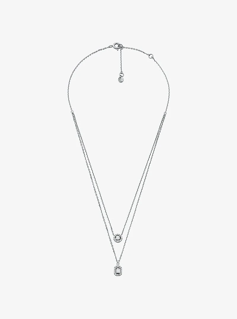 Precious Metal-Plated Double Layered Necklace