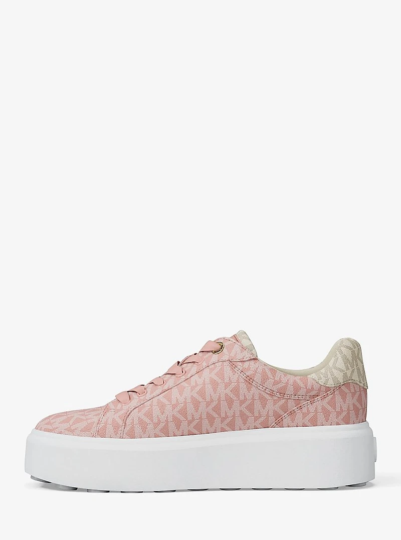 Romey Two-Tone Logo Platform Sneaker