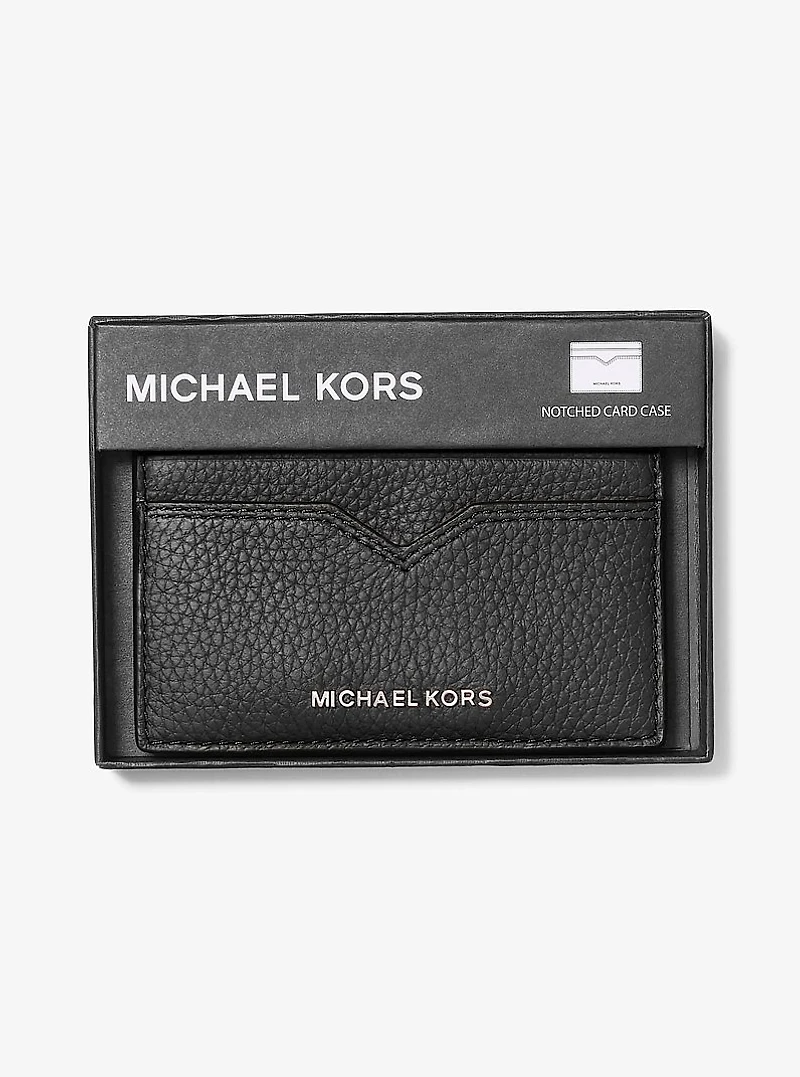 Hudson Pebbled Leather Card Case