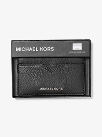 Hudson Pebbled Leather Card Case