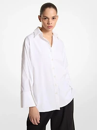 Organic Stretch Cotton Poplin Oversized Shirt