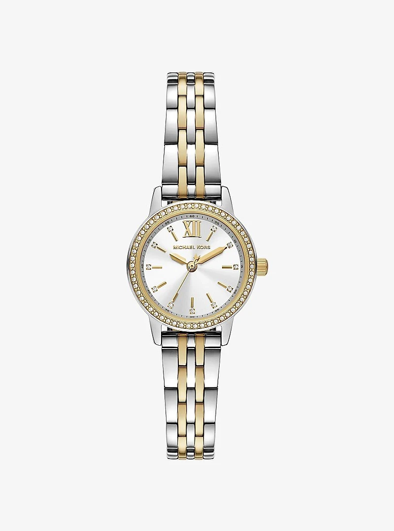 Mini Melissa Pavé Two-Tone Watch
