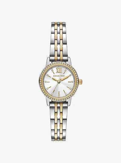 Mini Melissa Pavé Two-Tone Watch