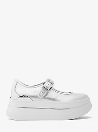 Hayes Metallic Leather Mary Jane Sneaker
