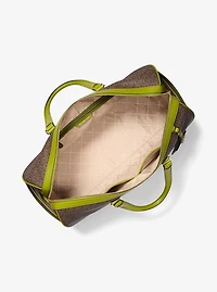Bedford Travel Extra-Large Signature Logo Stripe Weekender Bag