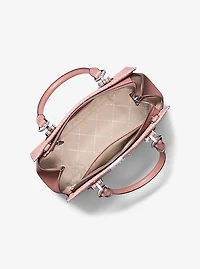 Marilyn Medium Signature Logo Stripe Satchel