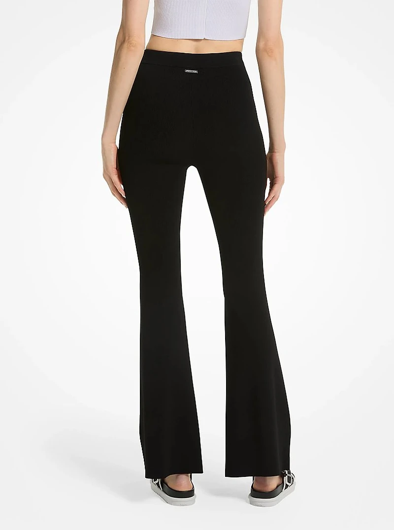 Stretch Knit Flared Legging