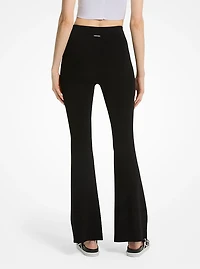 Stretch Knit Flared Legging