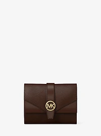 Greenwich Medium Saffiano Leather Trifold Wallet