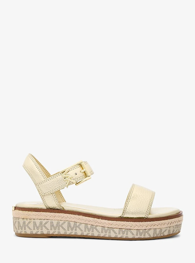 Richie Metallic Platform Espadrille Sandal