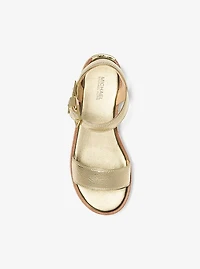Richie Metallic Platform Espadrille Sandal