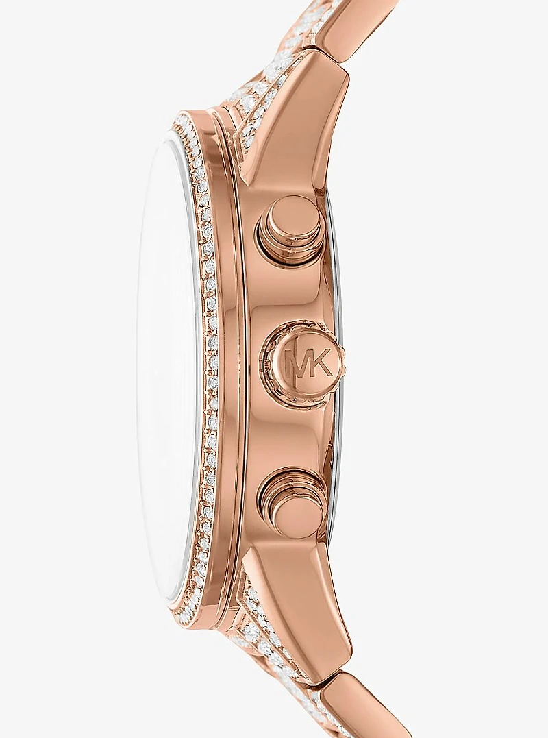 Bryant Pavé Rose Gold-Tone Watch