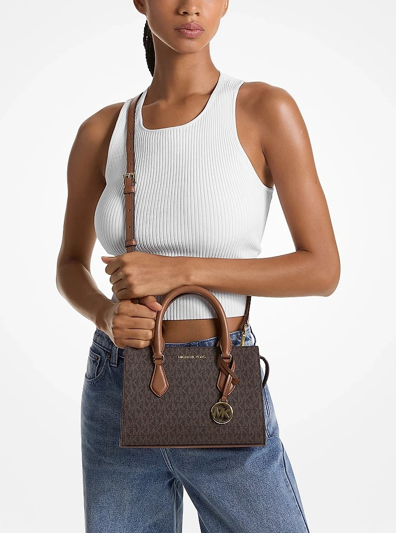 Sheila Small Signature Logo Satchel