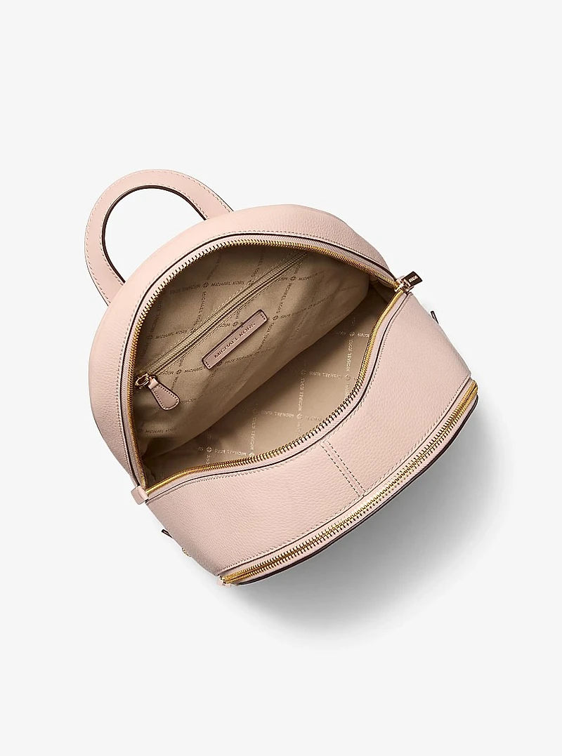 Rhea Medium Pebbled Leather Backpack