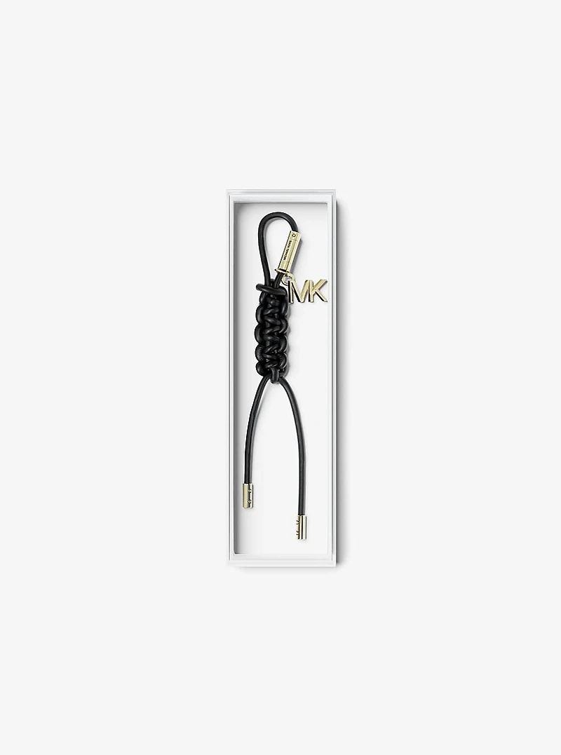 Gold-Tone and Braided Cord Bag Charm